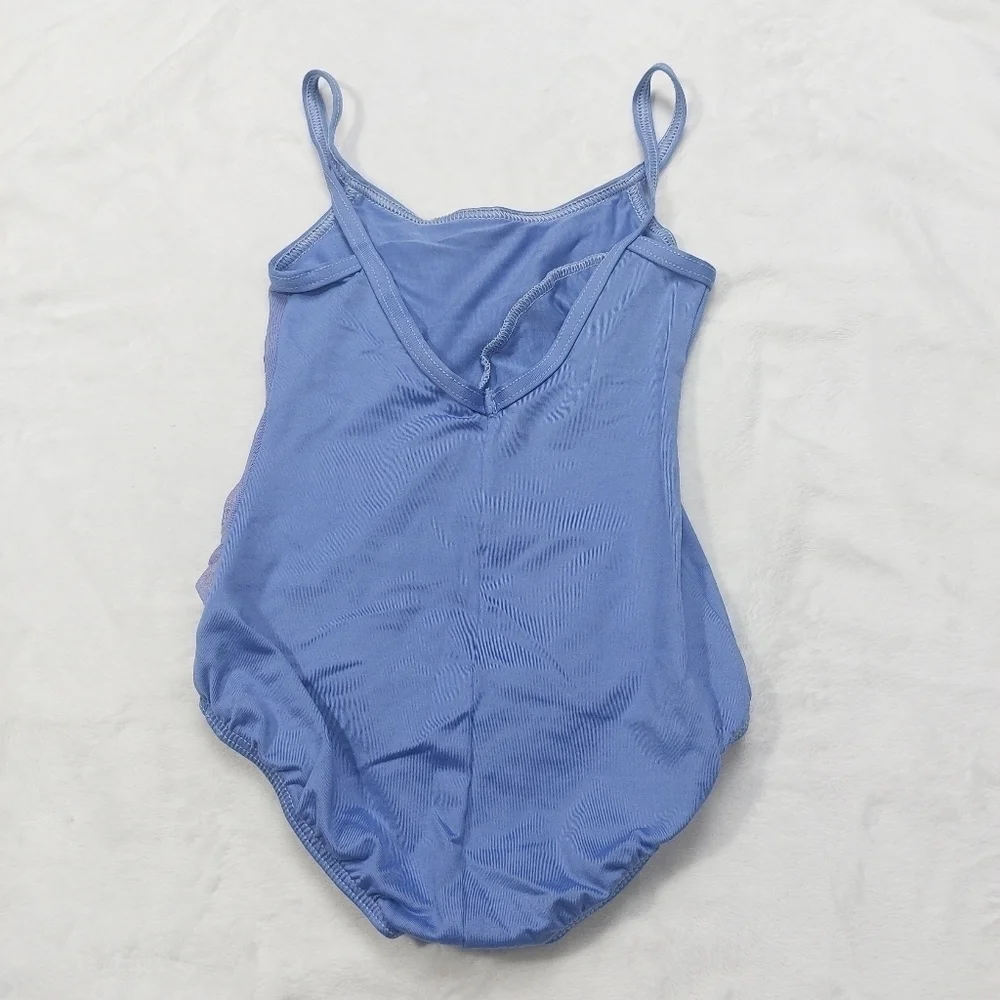 MOTIONWEAR GIRLS PURPLE/BLUE LEOTARD SIZE MEDIUM